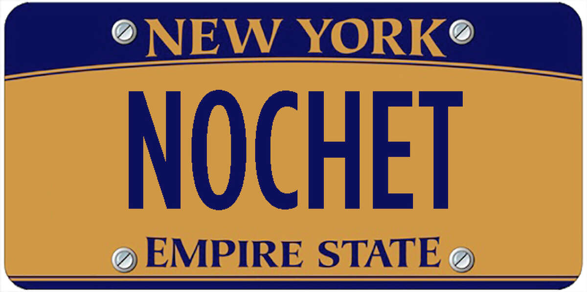 A sampling of personalized plates not allowed by New York's Department of Motor Vehicles. The list is updated periodically by state officials.