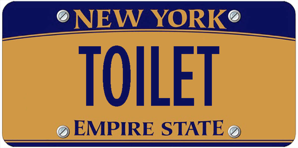 A sampling of personalized plates not allowed by New York's Department of Motor Vehicles. The list is updated periodically by state officials.