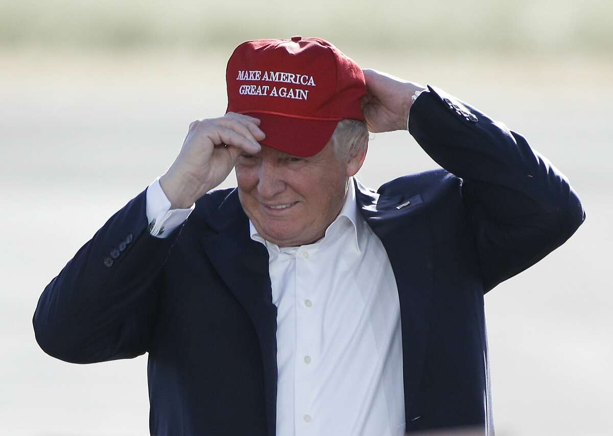 Unrepentant Restaurantuer  A manager of a popular restaurant in Vancouver was fired in June 2018 after he told a man wearing a "Make America Great Again" hat he would not be served if he did not remove his hat, CBC reported. Pictured: In this June 1, 2016, file photo, Republican presidential candidate Donald Trump wears his "Make America Great Again" hat at a rally in Sacramento, Calif. (AP Photo/Jae C. Hong, File)