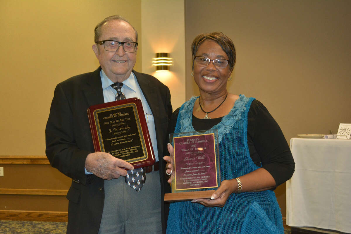 J.w. Hamby, Sherrie Wall Are Plainview's 2015 Citizens Of The Year