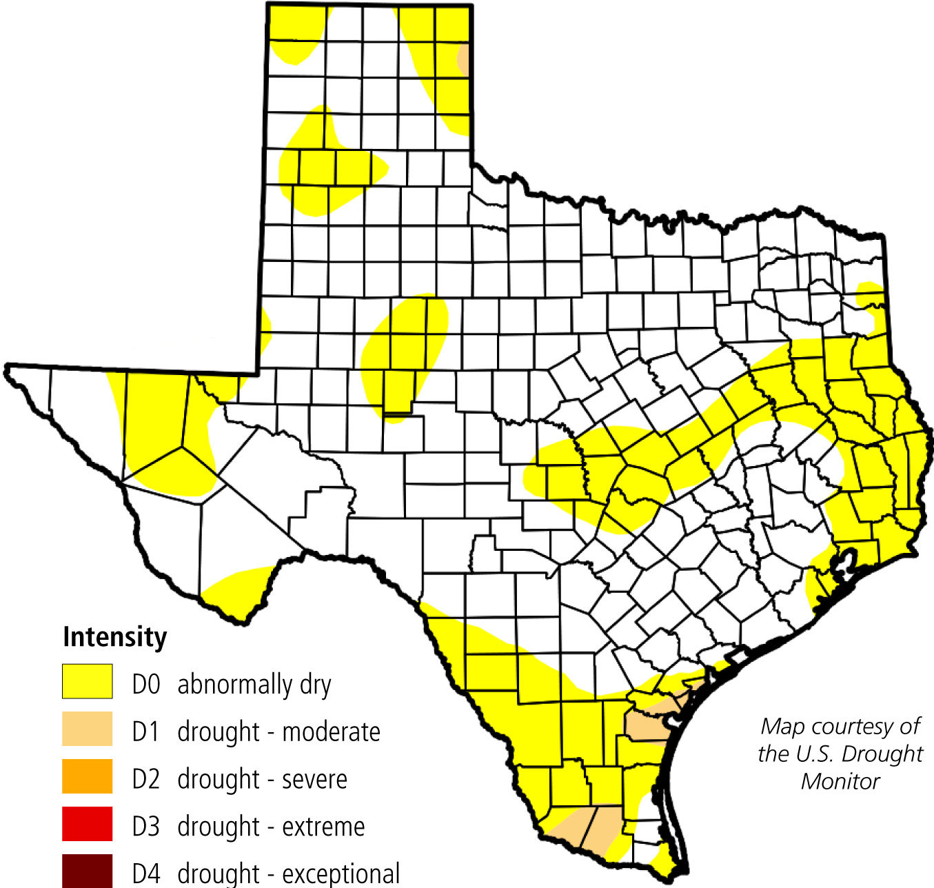 Texas High Plains drying out again