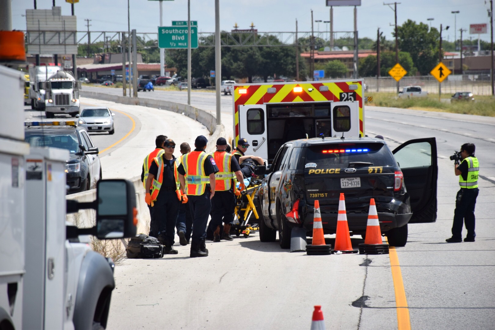 SAPD Officer Hospitalized After 3-car Crash Shuts Down Portion Of ...