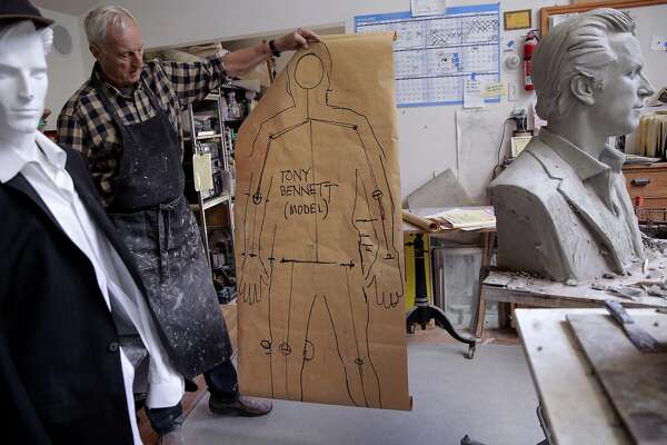 Tony Bennett Sculpture Going Up In Heart Of Sf