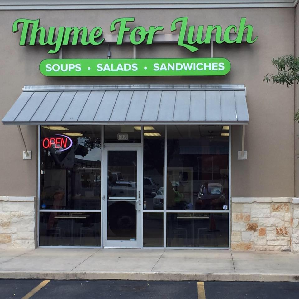 Thyme for Lunch in Stone Oak now open