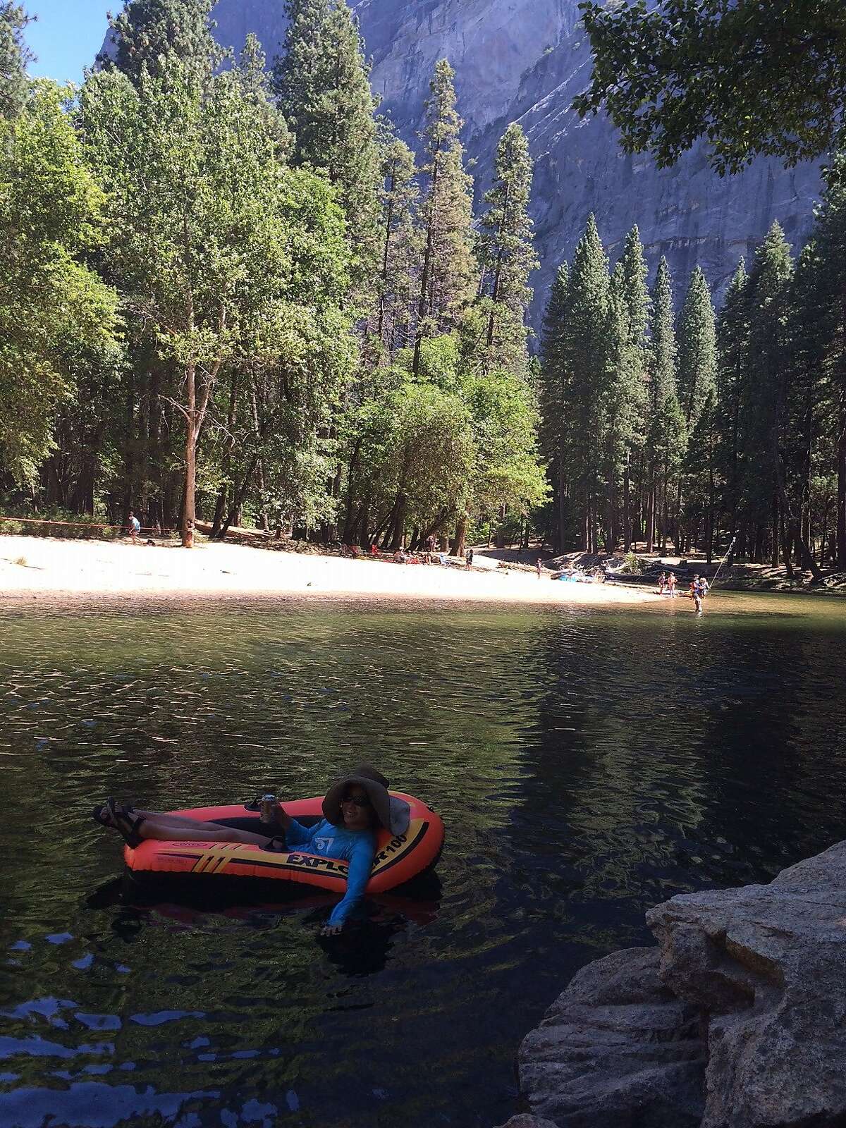 Columnist Vanessa Hua afloat at Yosemite