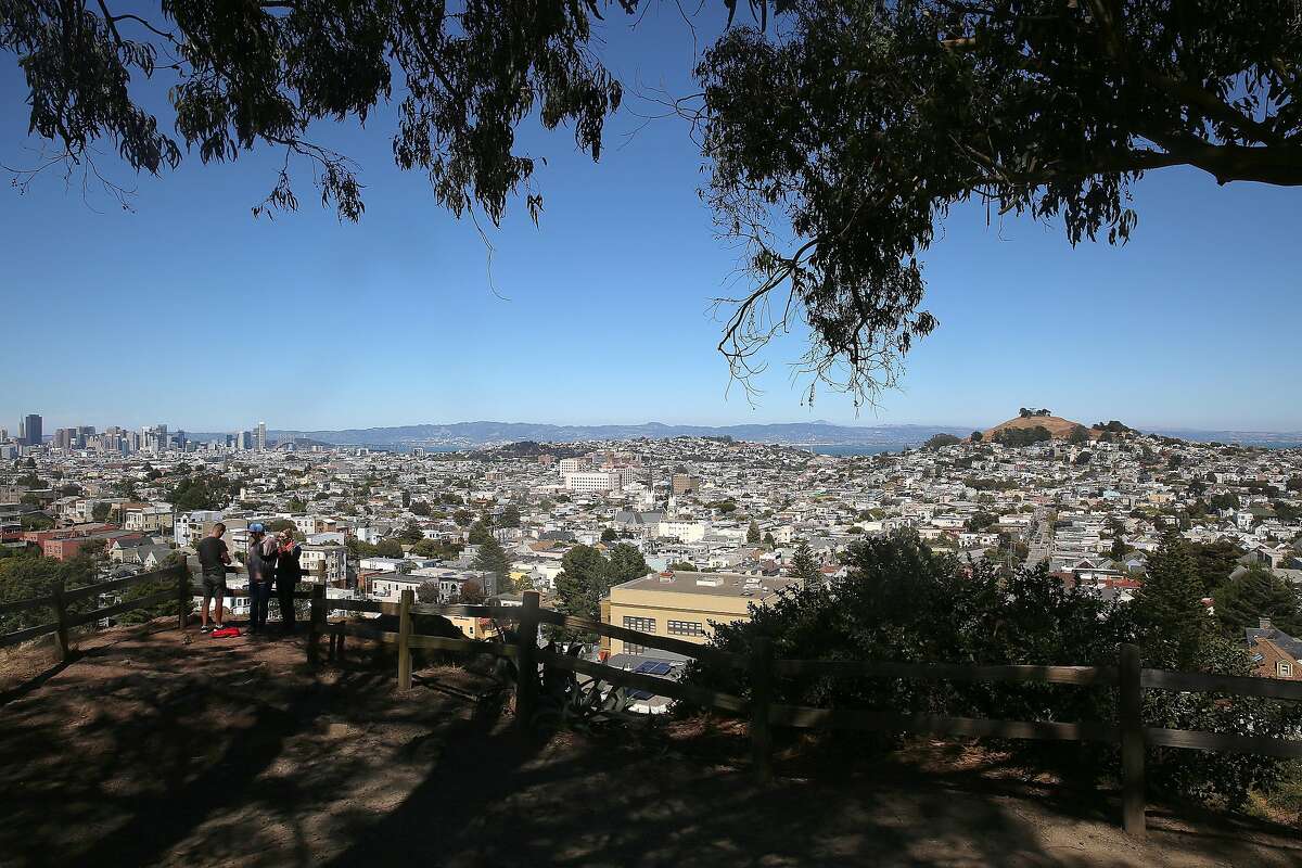 Outlook seen on Billy Goat Hill on Tuesday, July 19, 2016, in San Francisco, Calif.