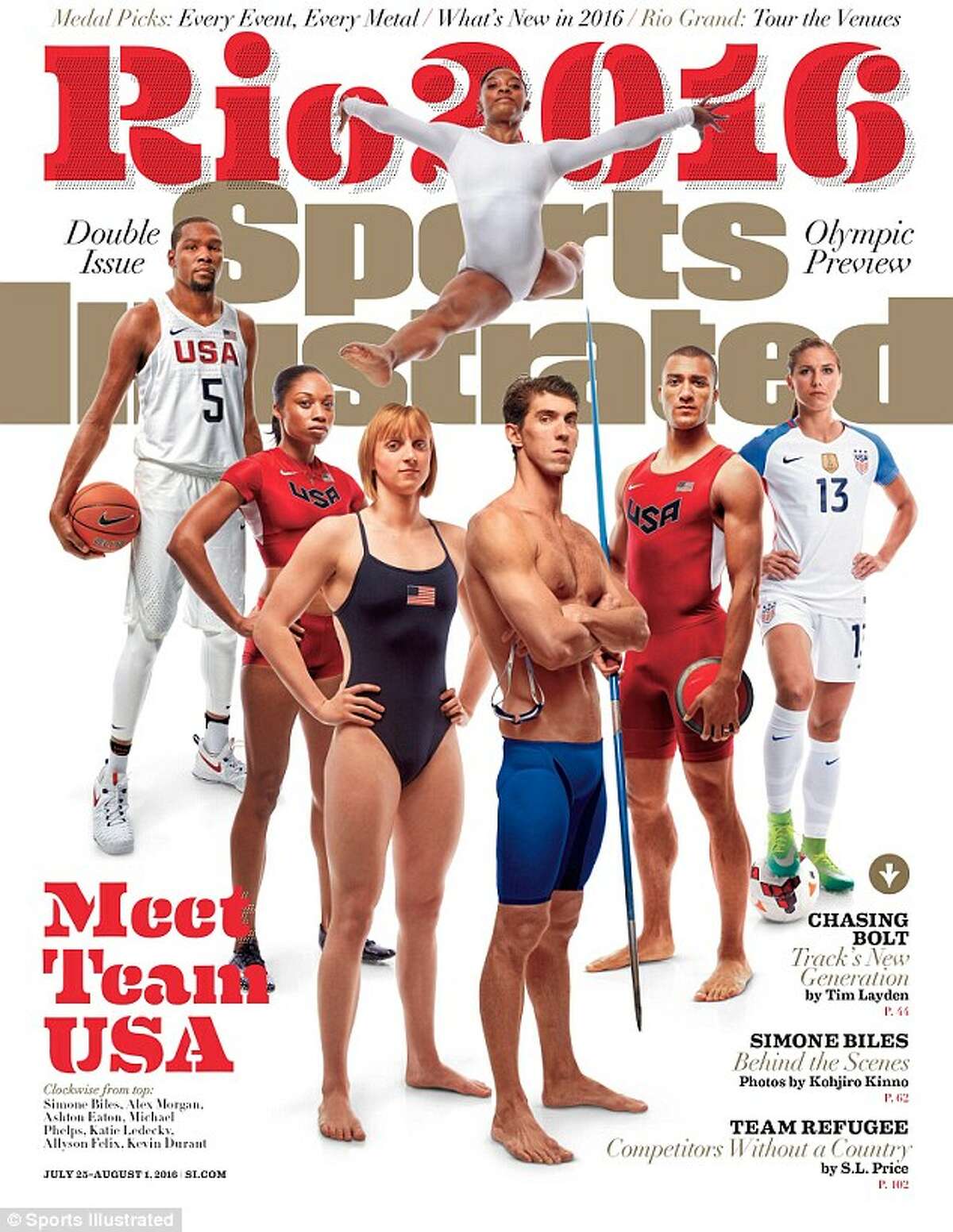 Simone Biles is featured on the cover of Sports Illustrated's upcoming Olympic Preview issue.