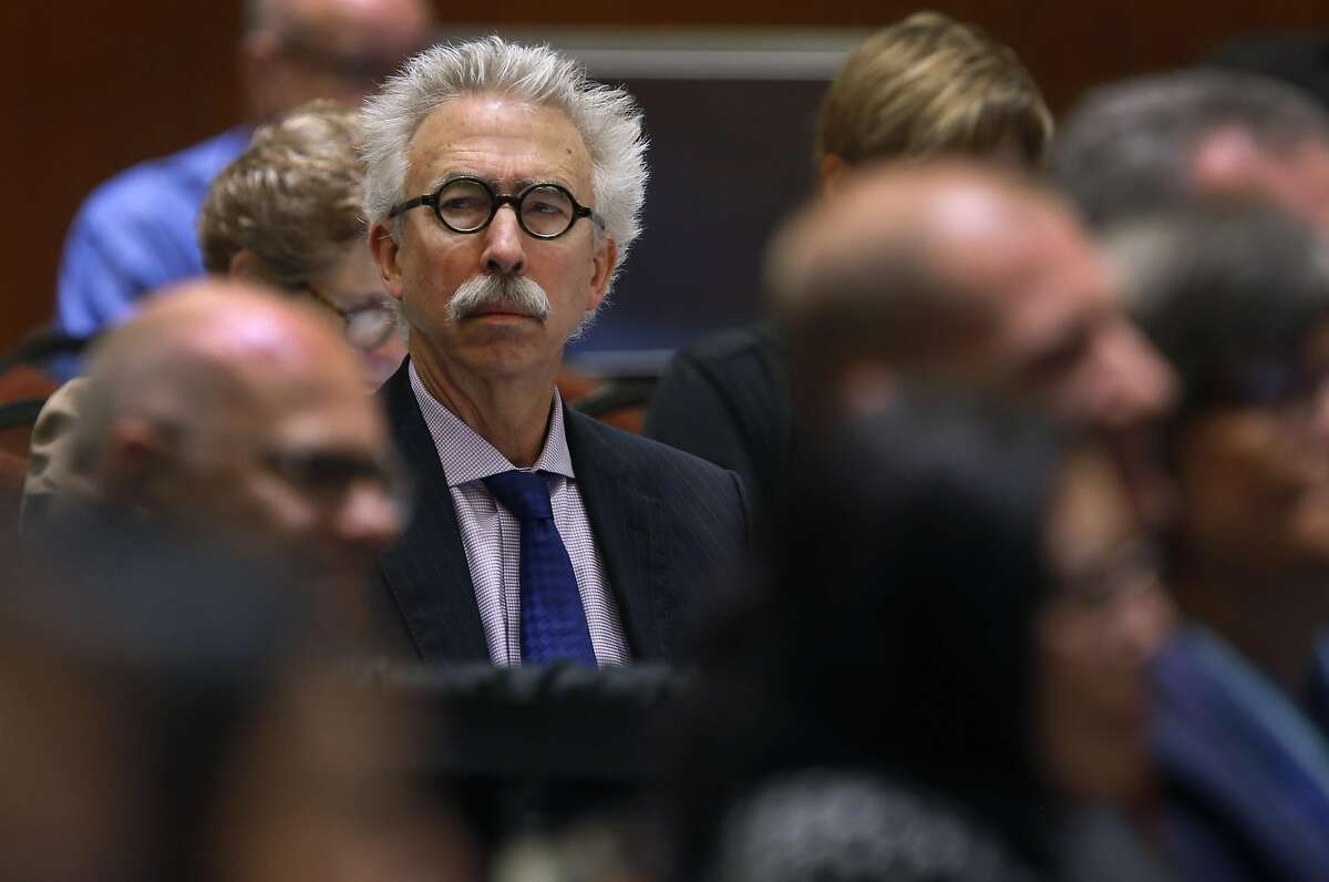 UC Berkeley chancellor Nicholas Dirks attends a meeting of the University of California Board of Regents to consider an amendment of a policy on outside professional activities of top university management officials in San Francisco, Calif. on Thursday, July 21, 2016.