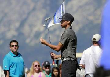 Steph Curry draws a crowd at Tahoe golf tourney