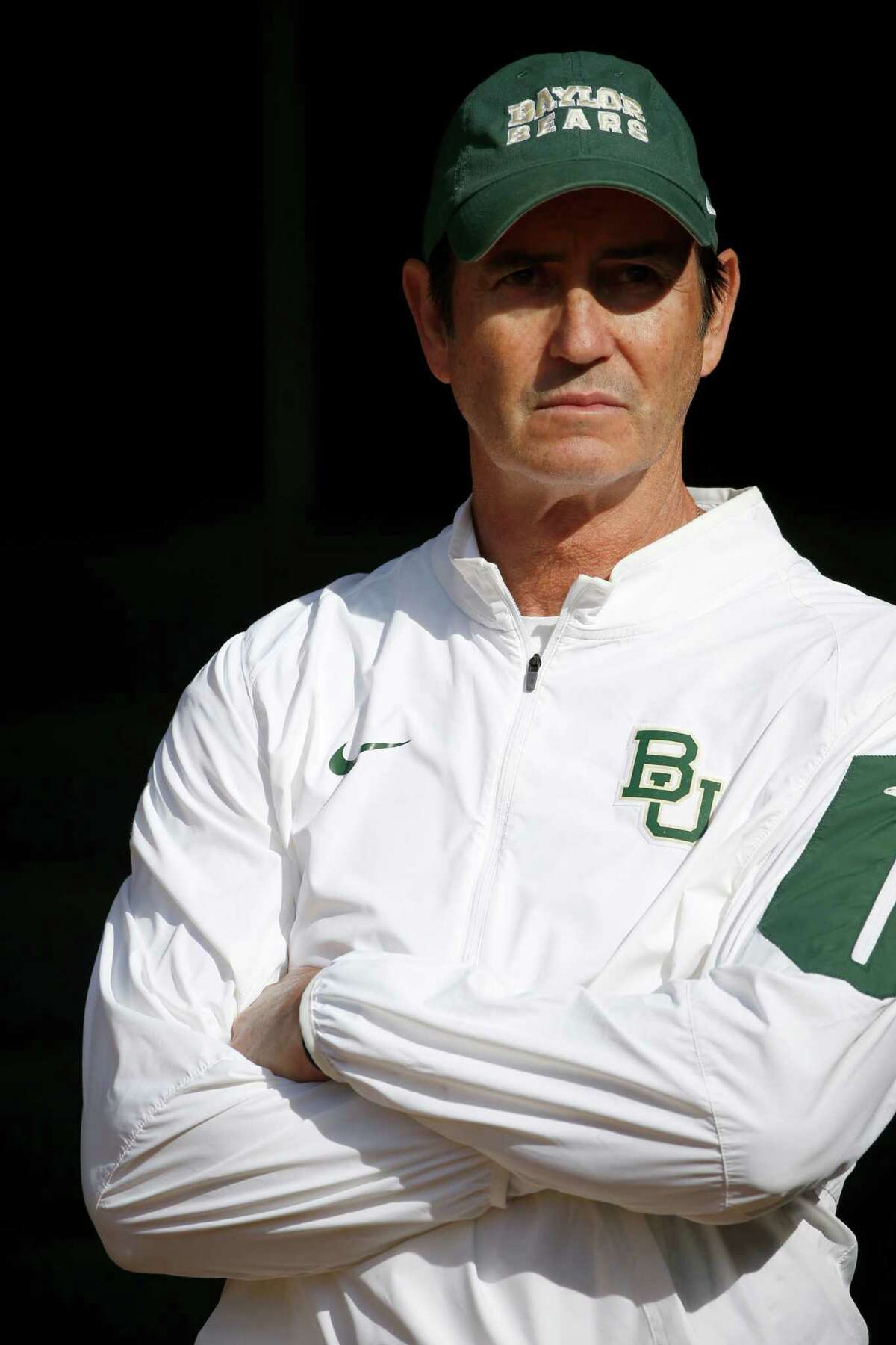 Then-head coach Art Briles of the Baylor Bears waits in the tunnel before the Bears take on the Texas Longhorns at McLane Stadium on Dec. 5, 2015 in Waco.