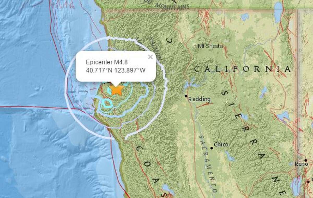 Magnitude 4.8 earthquake reported in Humboldt County