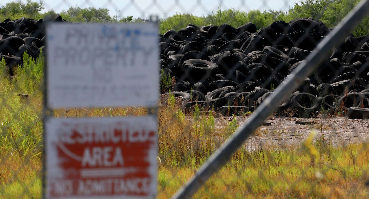 This is just a portion of the millions of tires at the former Safe Tire Disposal Corp. on Applewhite Road on the City's South Side. A state judge ordered the current owner to remove most of the tires from the dump.