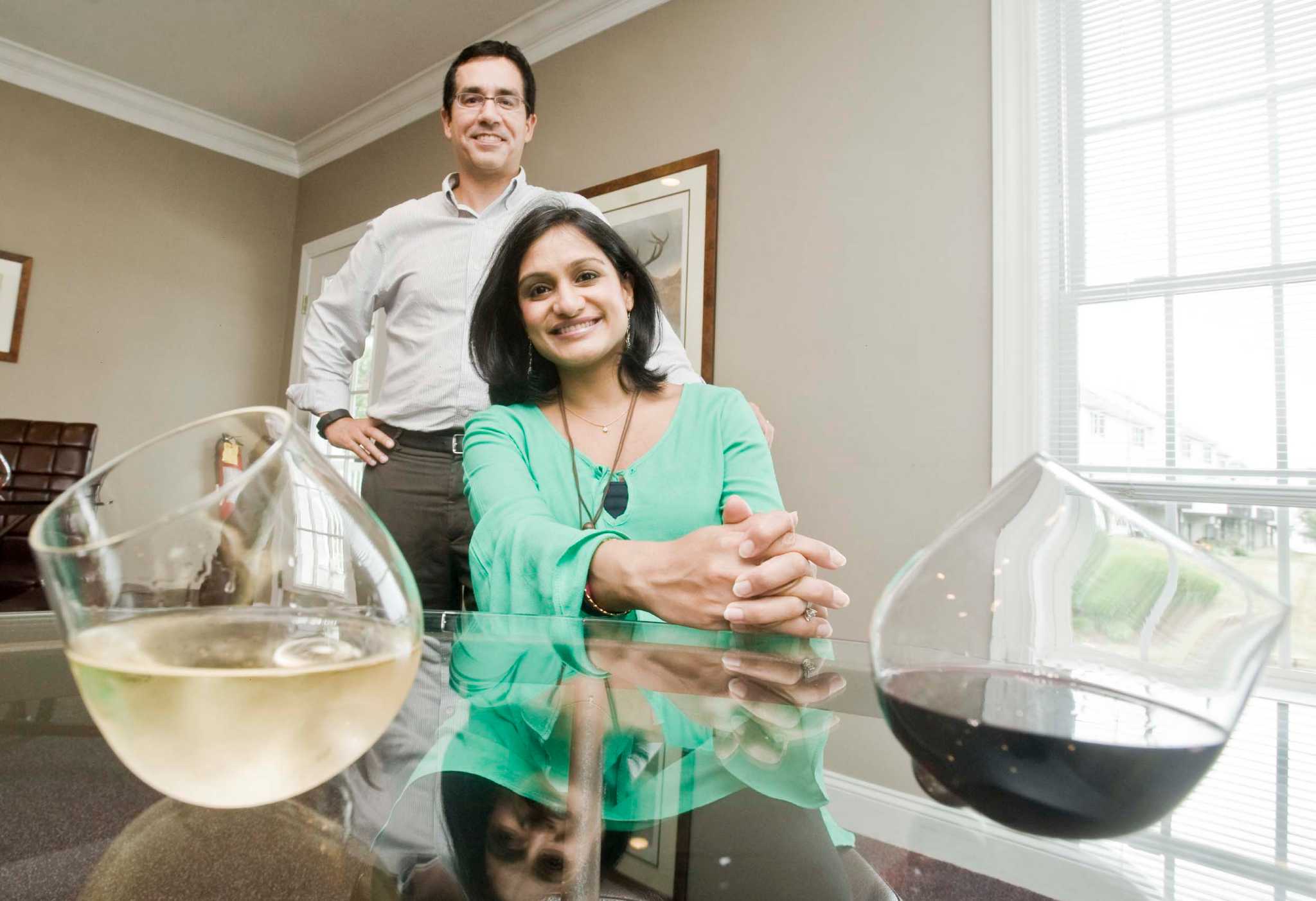Danbury residents put spill-proof wineglasses to market