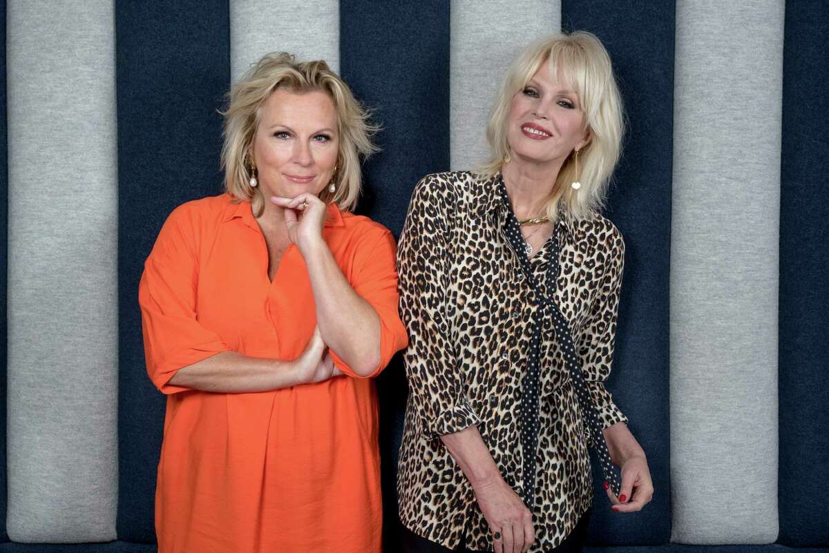 -- PHOTO MOVED IN ADVANCE AND NOT FOR USE - ONLINE OR IN PRINT - BEFORE JULY 17, 2016. -- Jennifer Saunders, left, and Joanna Lumley of âAbsolutely Fabulous,â in London, June 26, 2016. The duoâs characters Edina and Patsy (and their friends, Champagne and vodka) invade American cinemas with âAbsolutely Fabulous: The Movie,â opening July 22. (Andrew Testa/The New York Times)