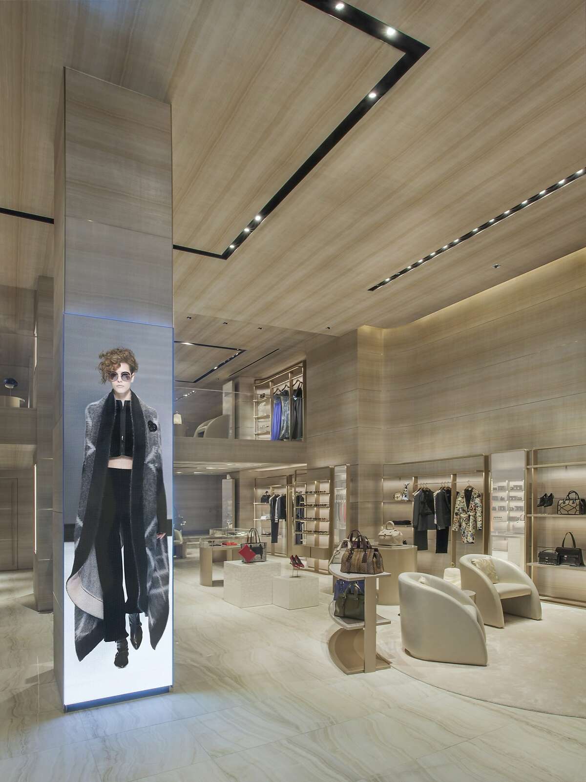 The Giorgio Armani boutique in San Francisco has moved from its former home on Post Street to a new location at 166 Geary St. It's the first Armani boutique in the U.S. to be designed using inspiration from the new-concept Armani boutique in Milan, which opened in 2015.