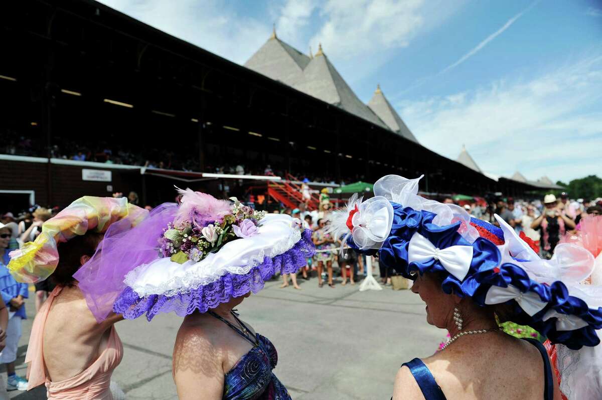 Photos Hat contest at the Saratoga Race Track