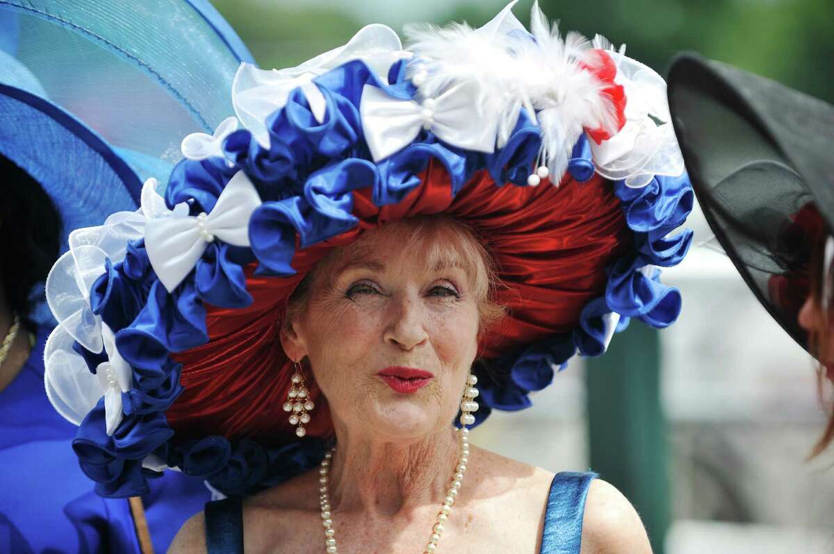 Photos Hat contest at the Saratoga Race Track