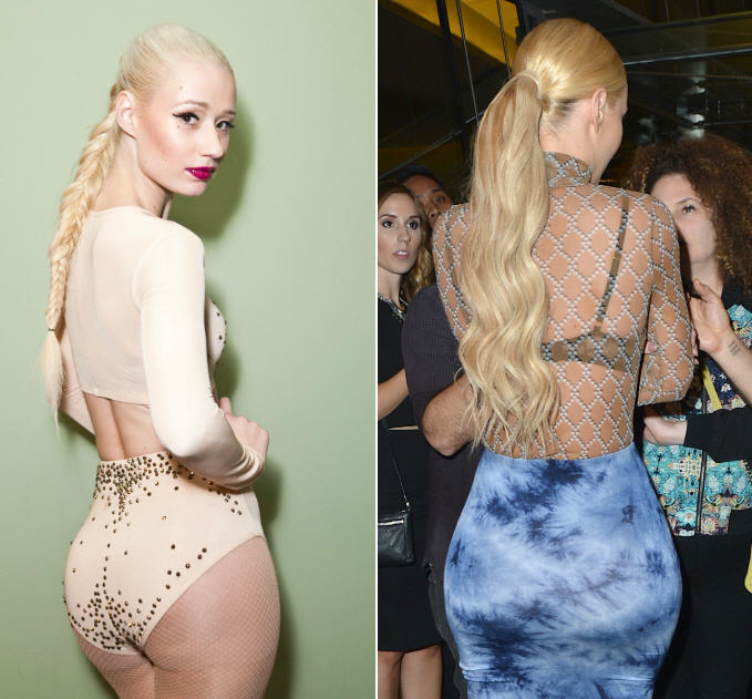 Celebrity Porn Iggy - Celebrities who have been accused of having fake butts