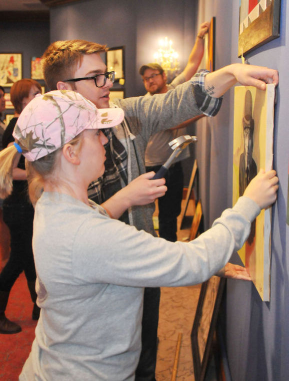 Wayland student art exhibit, reception at Abraham Friday