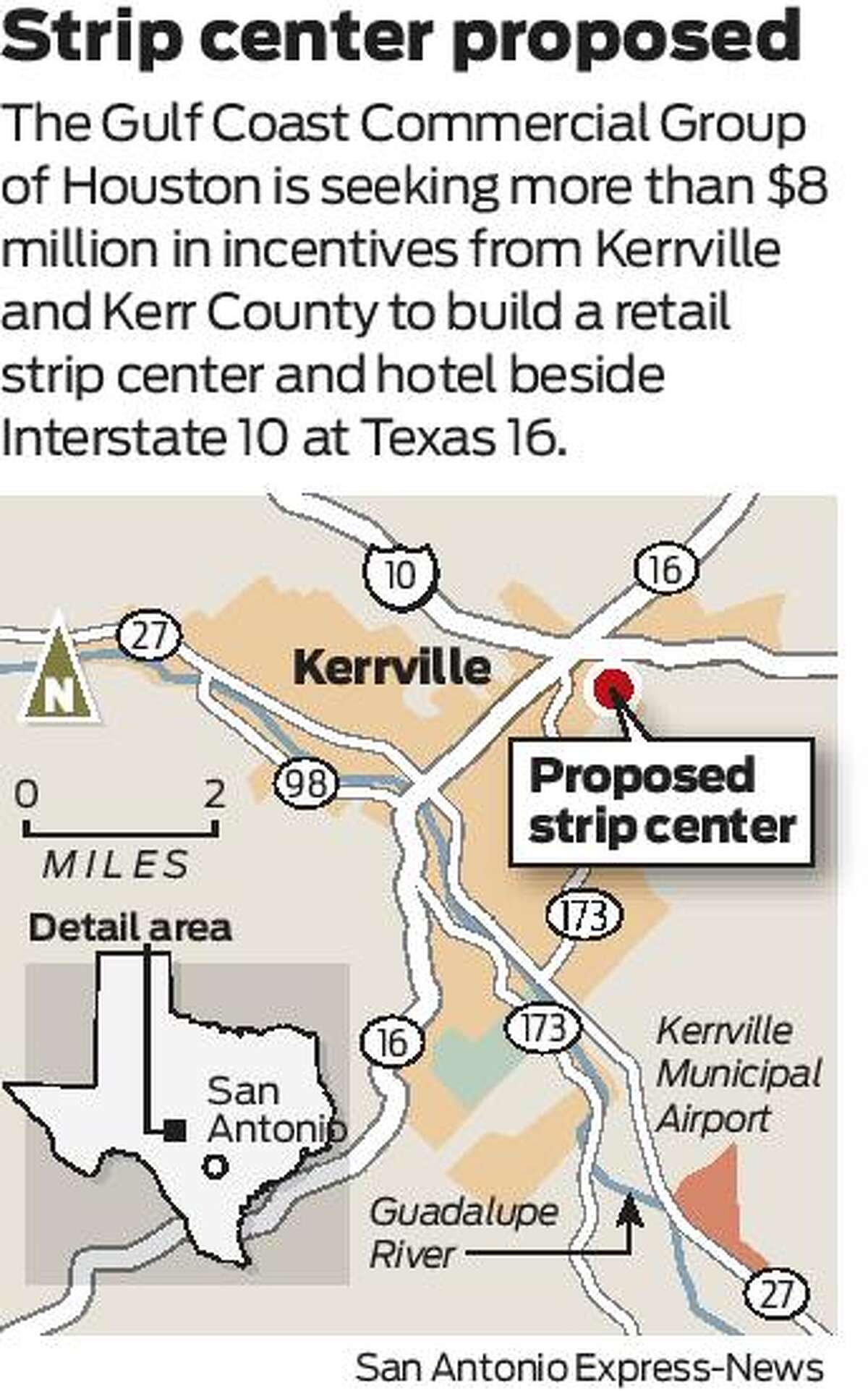 Developer of Kerrville shopping center project seeks tax breaks
