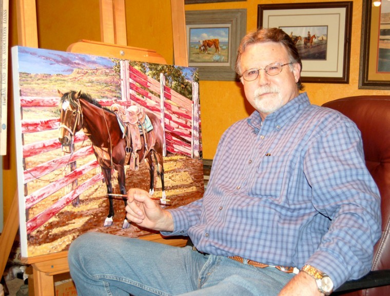 Back in the saddle: Artist returns to his studio after 25 years