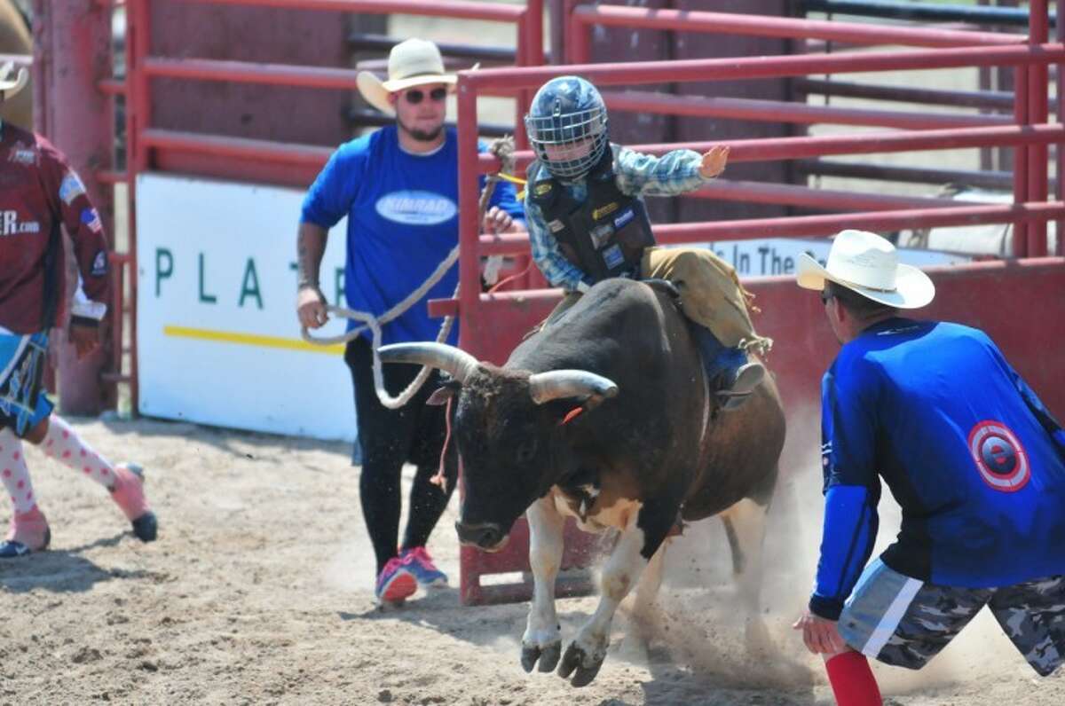 Miniature bull riding school held at BarNone rodeo grounds
