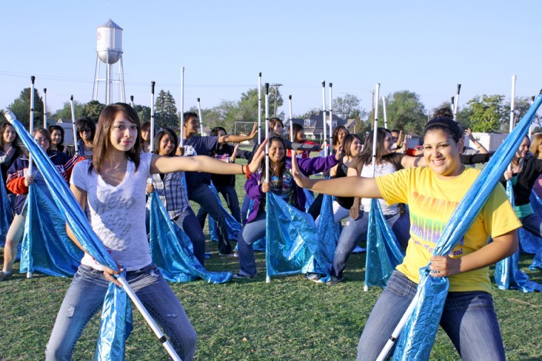 PHS band color guard named outstanding flag line Plainview Daily Herald