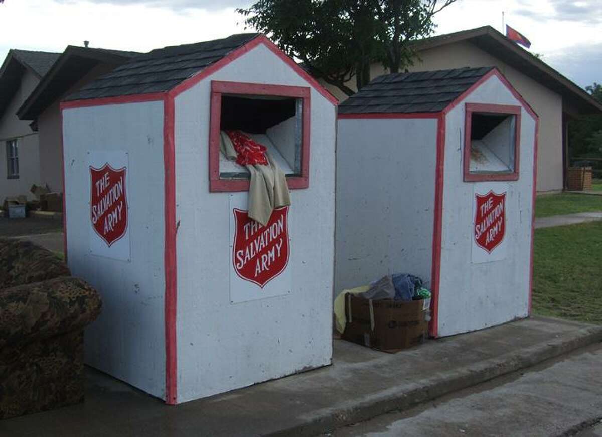 Salvation Army to remove two donation bins