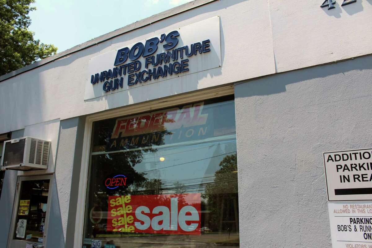 The odd couple Furniture and guns are Post Road merchant’s bread and