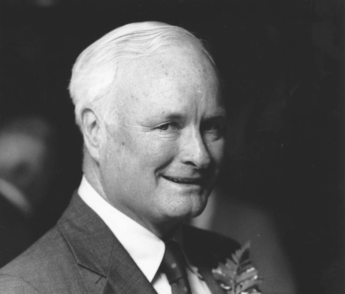 May 21, 1988 - Former Stamford Mayor William F. Hickey. He was honored by the State Street Debating Societey.