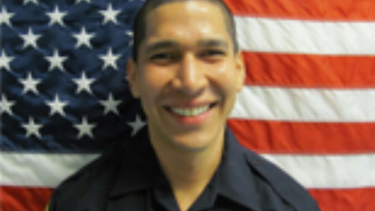 In this 2014 photo made available by the North Miami Police Dept., Fla. shows Officer Jonathan Aledda. Aledda shot therapist Charles Kinsley on Monday, July 18, 2016 in North Miami, Fla. A North Miami police commander has been suspended for allegedly fabricating information about the shooting of the unarmed black therapist. (North Miami Police Dept. via AP)