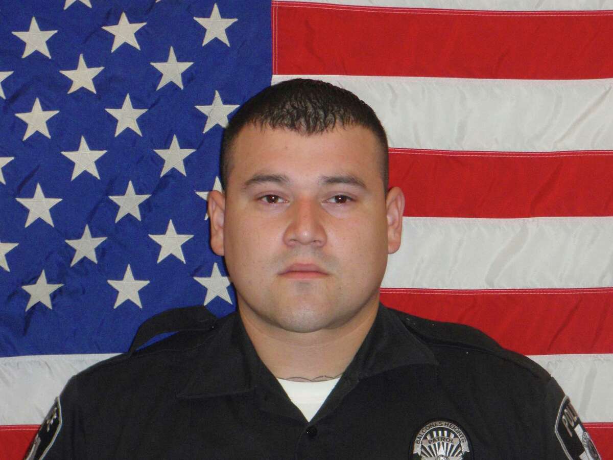 Julian Pesina, a Balcones Heights police officer, was shot and killed late Sunday while off duty in Northwest San Antonio.