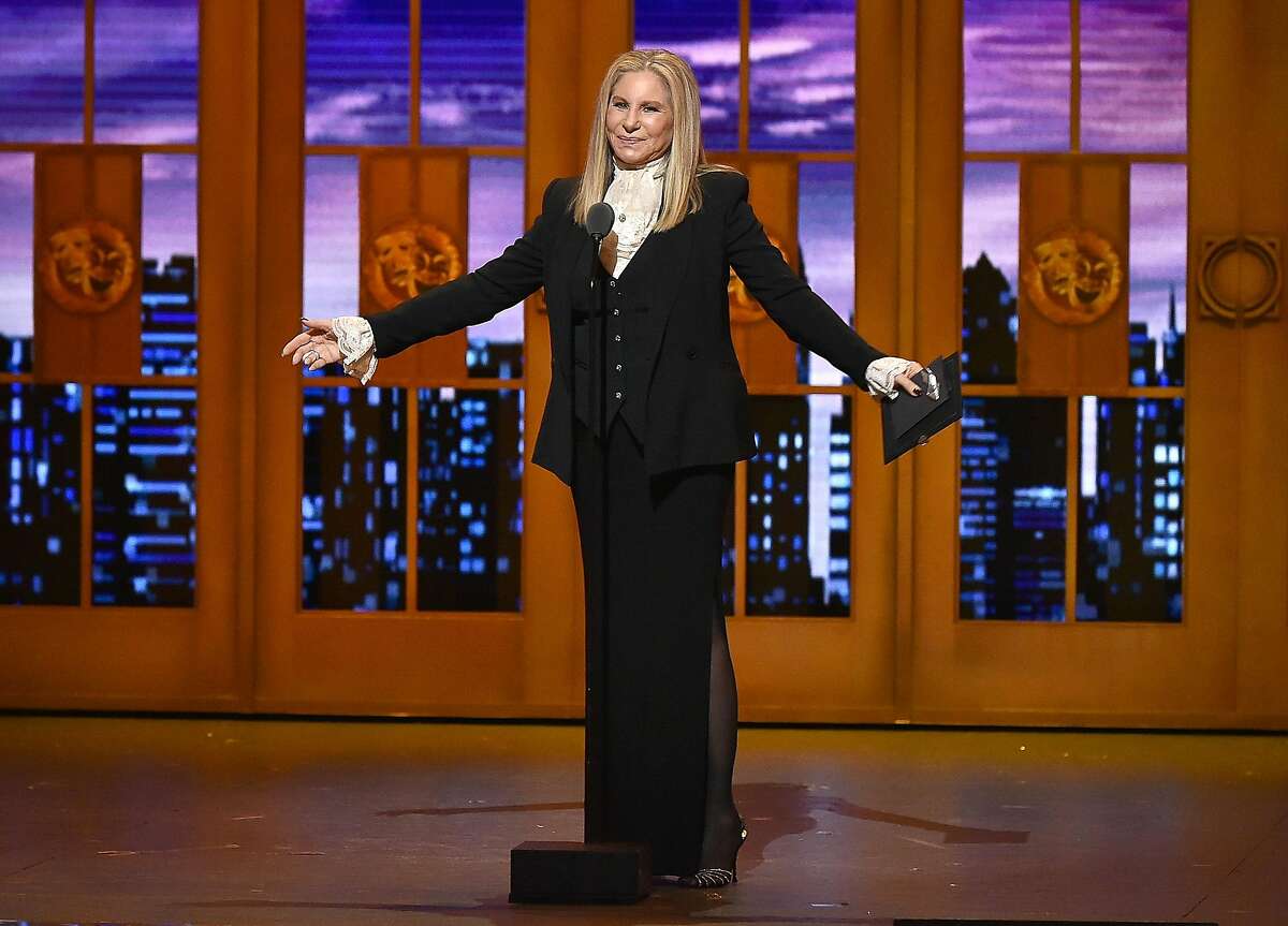 NEW YORK, NY - JUNE 12: Singer Barbra Streisand speaks onstage during the 70th Annual Tony Awards at The Beacon Theatre on June 12, 2016 in New York City. (Photo by Theo Wargo/Getty Images for Tony Awards Productions)
