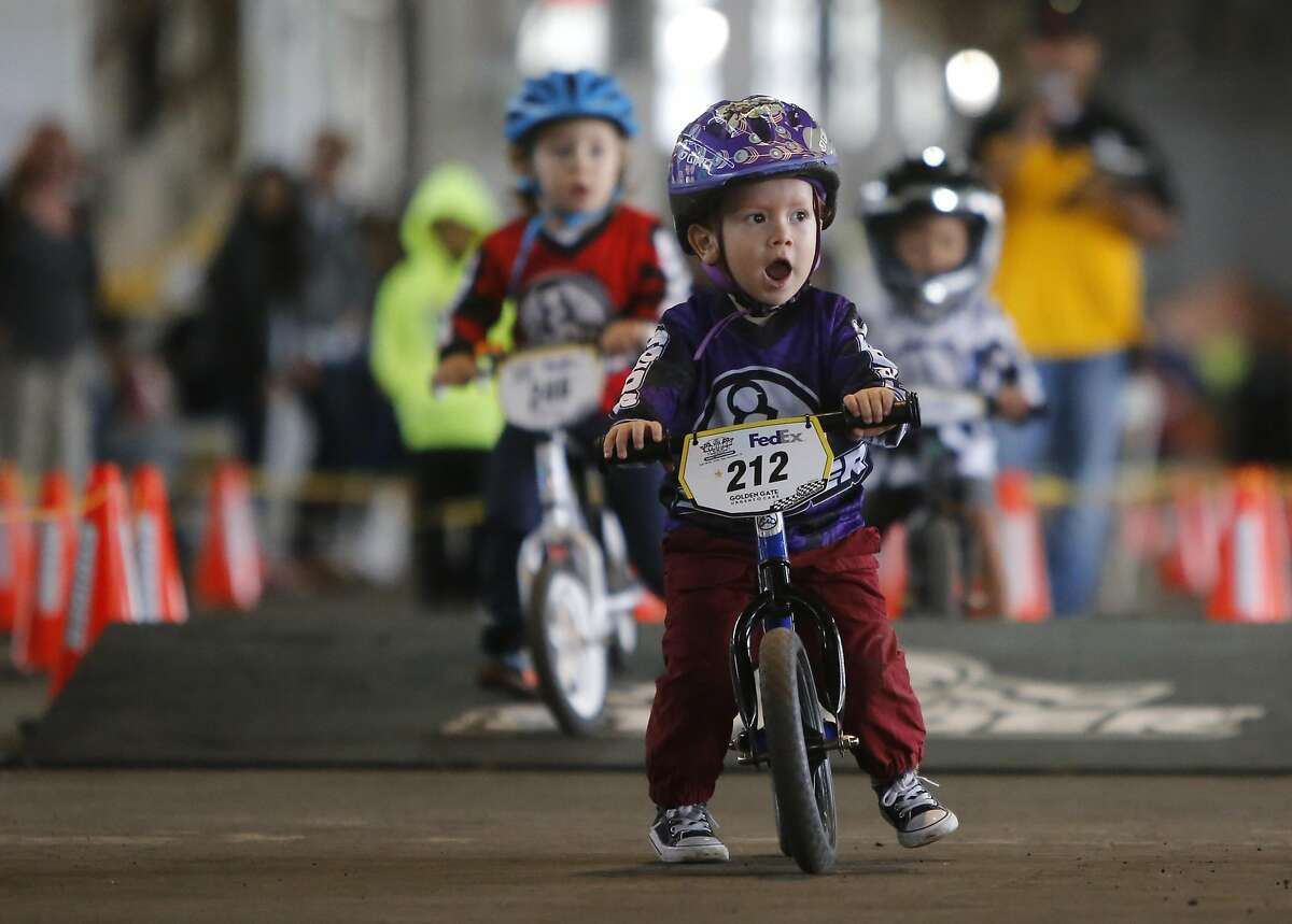 Tykes on bikes make big strides in SF Strider competition