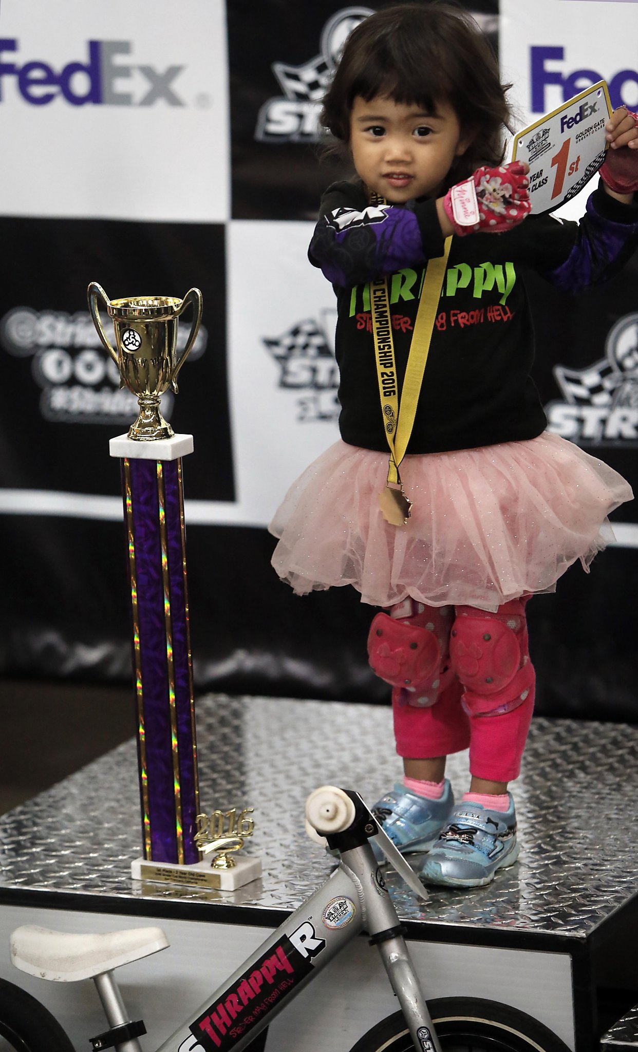 Tykes on bikes make big strides in SF Strider competition
