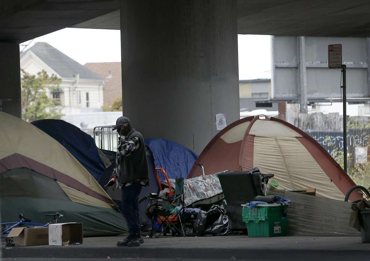 Homeless camps are popping up all over Oakland, including one at 35th and Peralta streets.