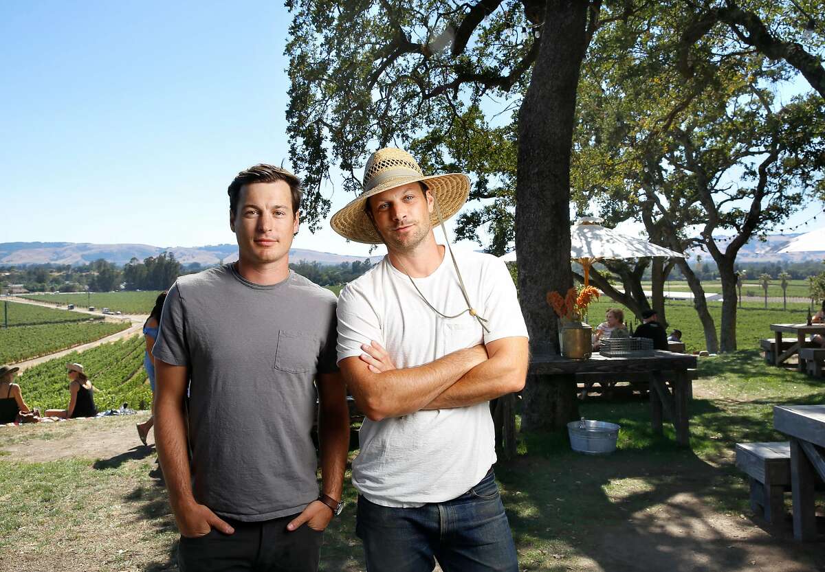 Brothers Adam (left) and Andrew Mariani, co-owners of Scribe Winery in Sonoma, California on Saturday July 30, 2016.