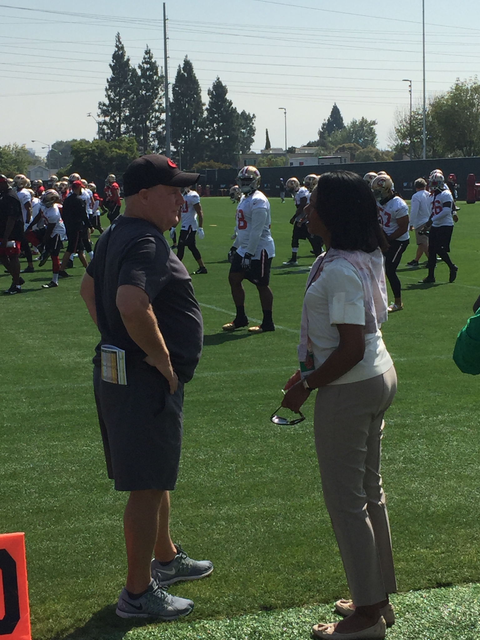 Condoleezza Rice visits 49ers
