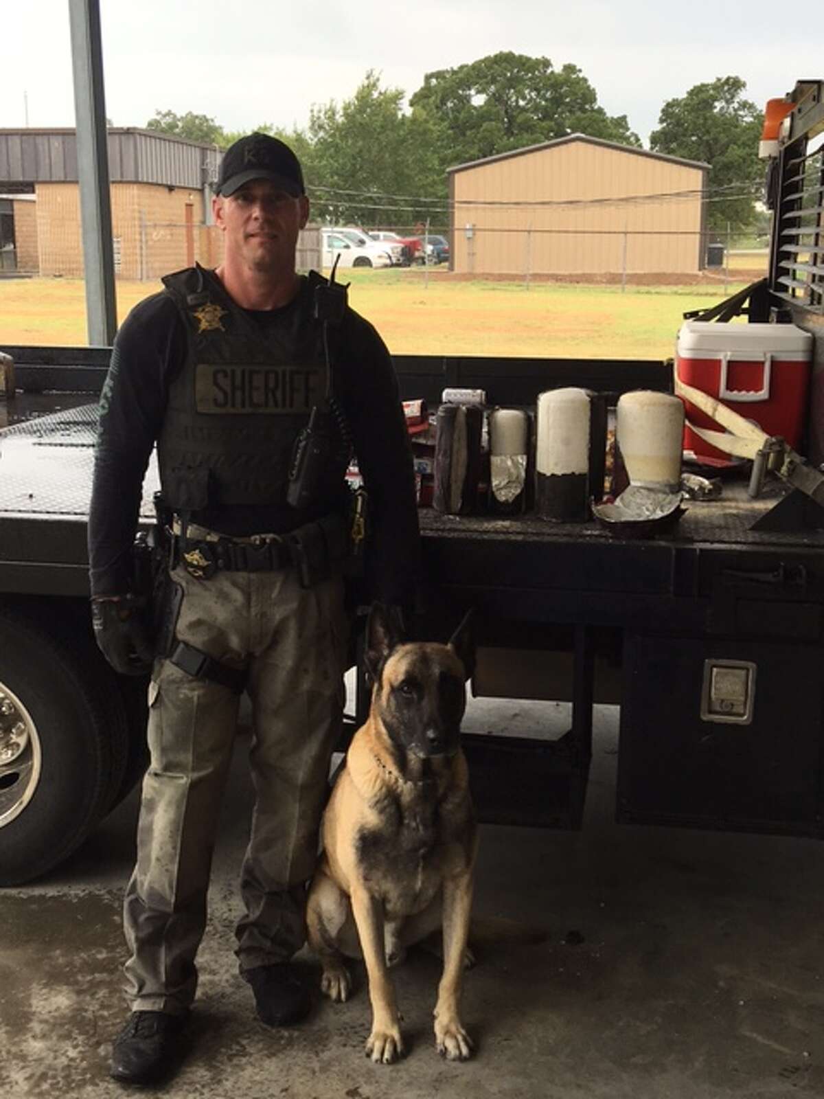 Sgt. Randy Thumann and his K9 partner Lobos seized 30 pounds of meth in Fayette County July 26.