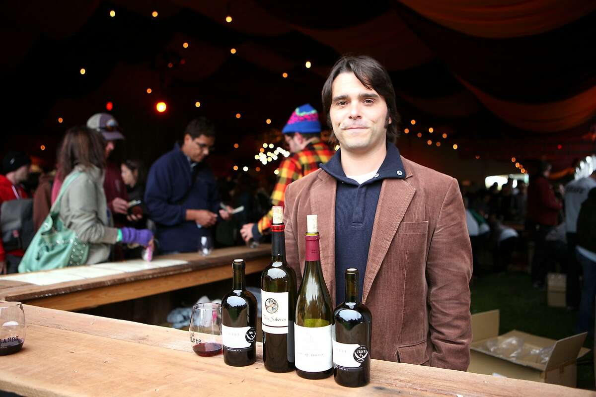 Wine Lands curator Peter Eastlake highlights some of the one hundred wines available for tasting during the weekend's Outside Lands Music and Arts Festival, held at Golden Gate Park.