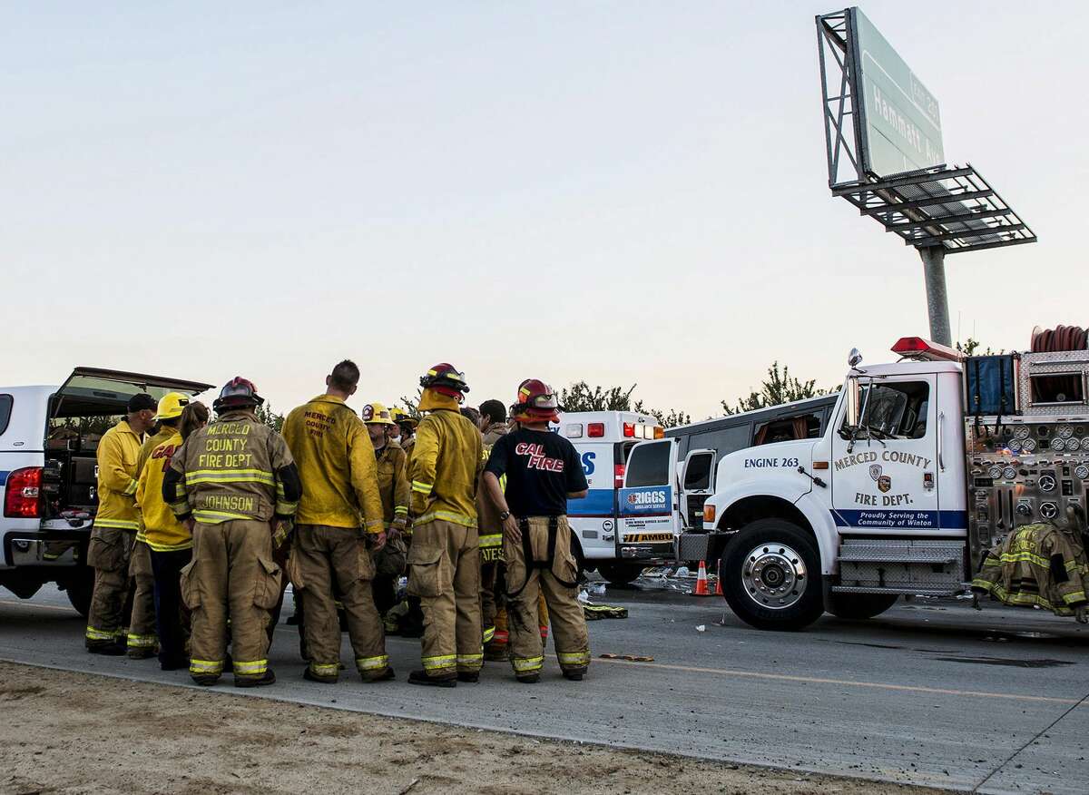 5 Killed, Several Injured In Charter Bus Crash Near Merced