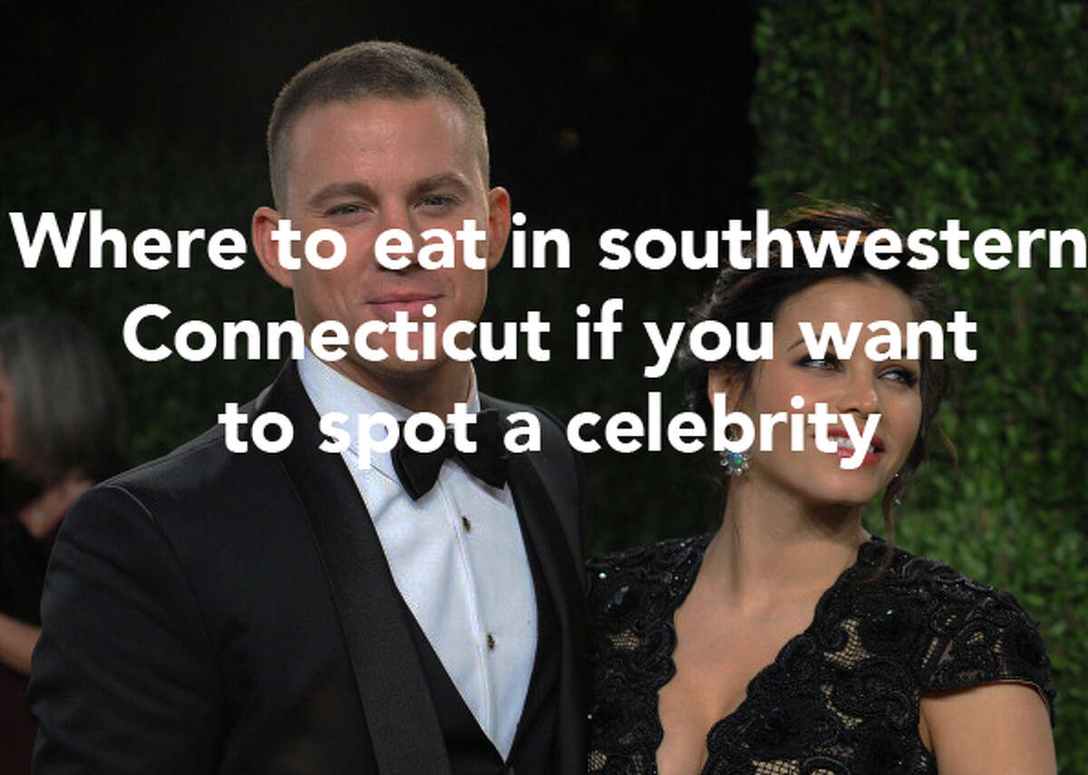Here's where celebrities were seen dining in southwestern Connecticut this year.