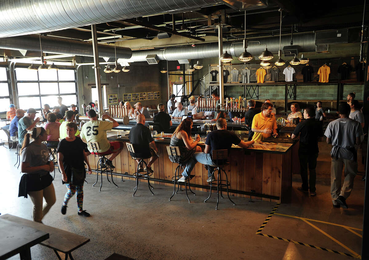 The new Brewport Brewing Co. brew pub at 225 South Frontage Road in Bridgeport, Conn. on Monday, August 1, 2016.