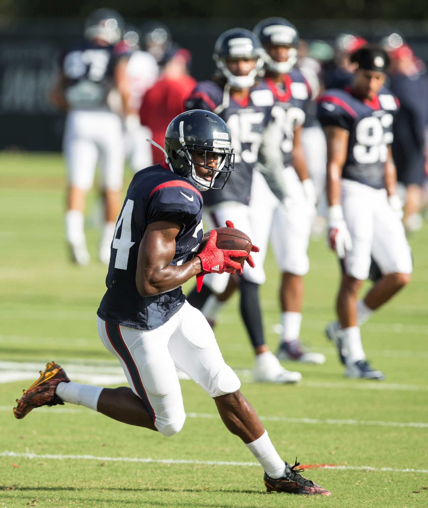 Houstonians cheer on Texans at training camp