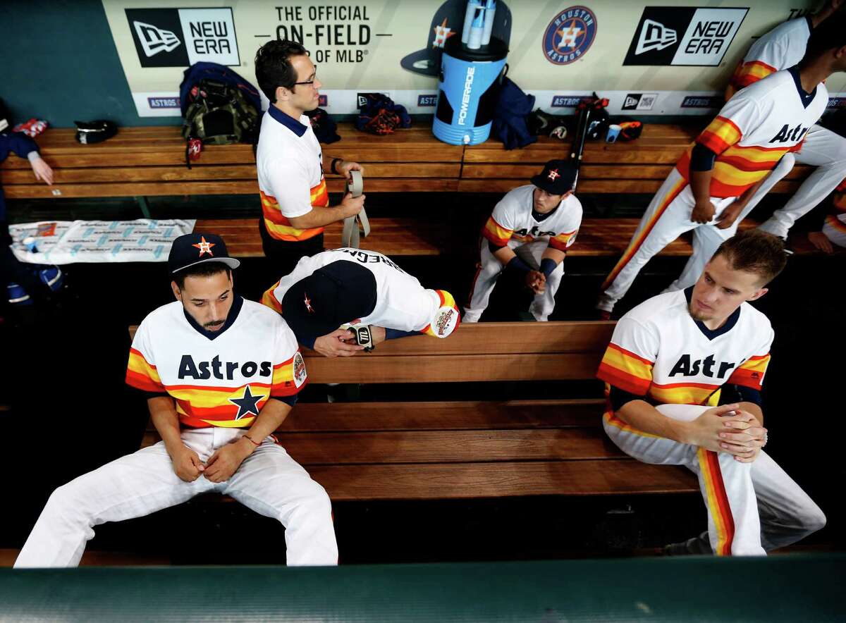 astros throwback jersey white