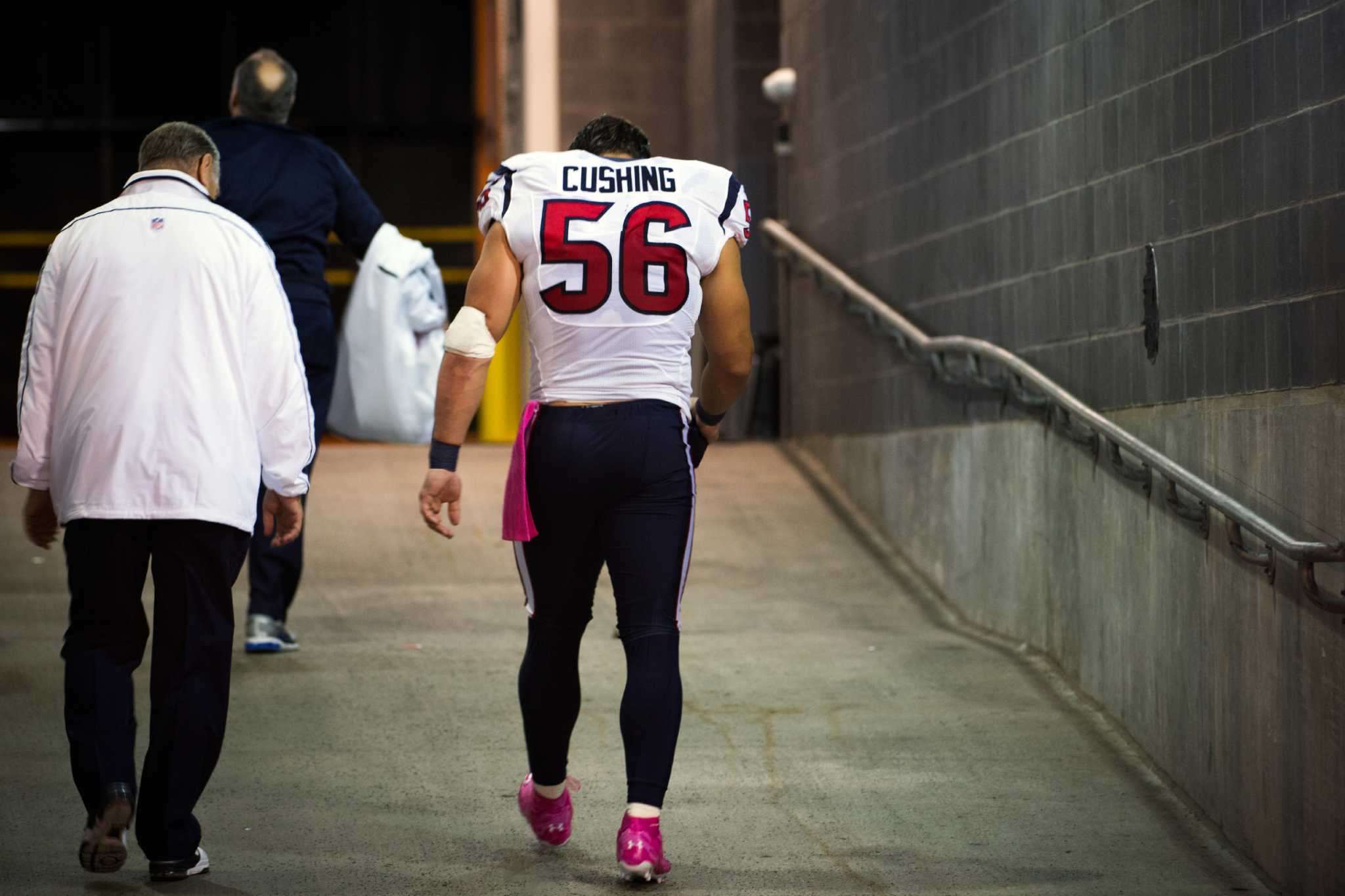 Still rehabbing, Texans linebacker Brian Cushing urges chop-block ban