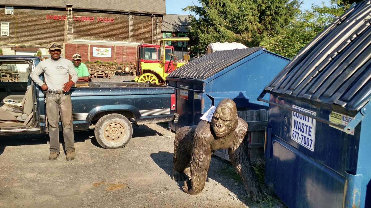 Gorilla Statue Stolen From Slingerlands Found With Note