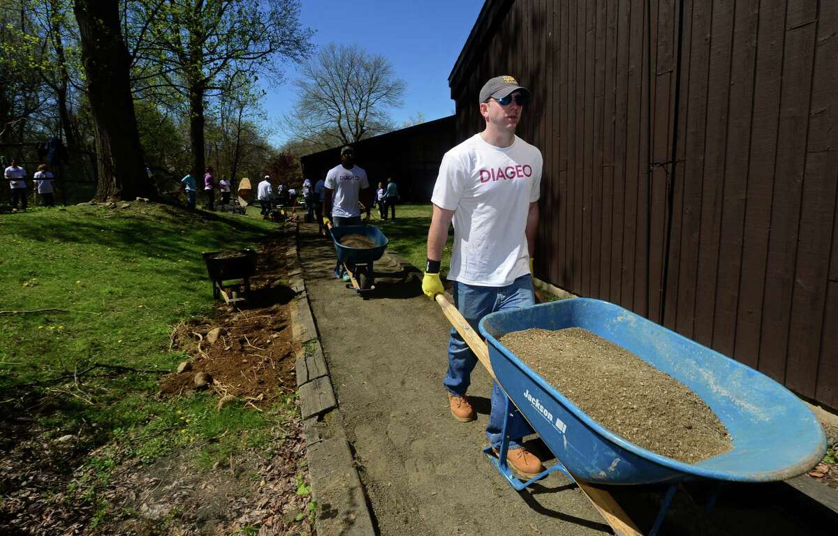 James Butler, who joined Diageo in September 2015 from United Technologies, volunteers in April 2016 with other Diageo employees for STAR Inc. Lighting The Way project in Norwalk, Conn. On August 9, Diageo reported the number of people leaving its North American operations outnumbering new arrivals by a three-to-one ratio, without immediately providing insight into the discrepancy.
