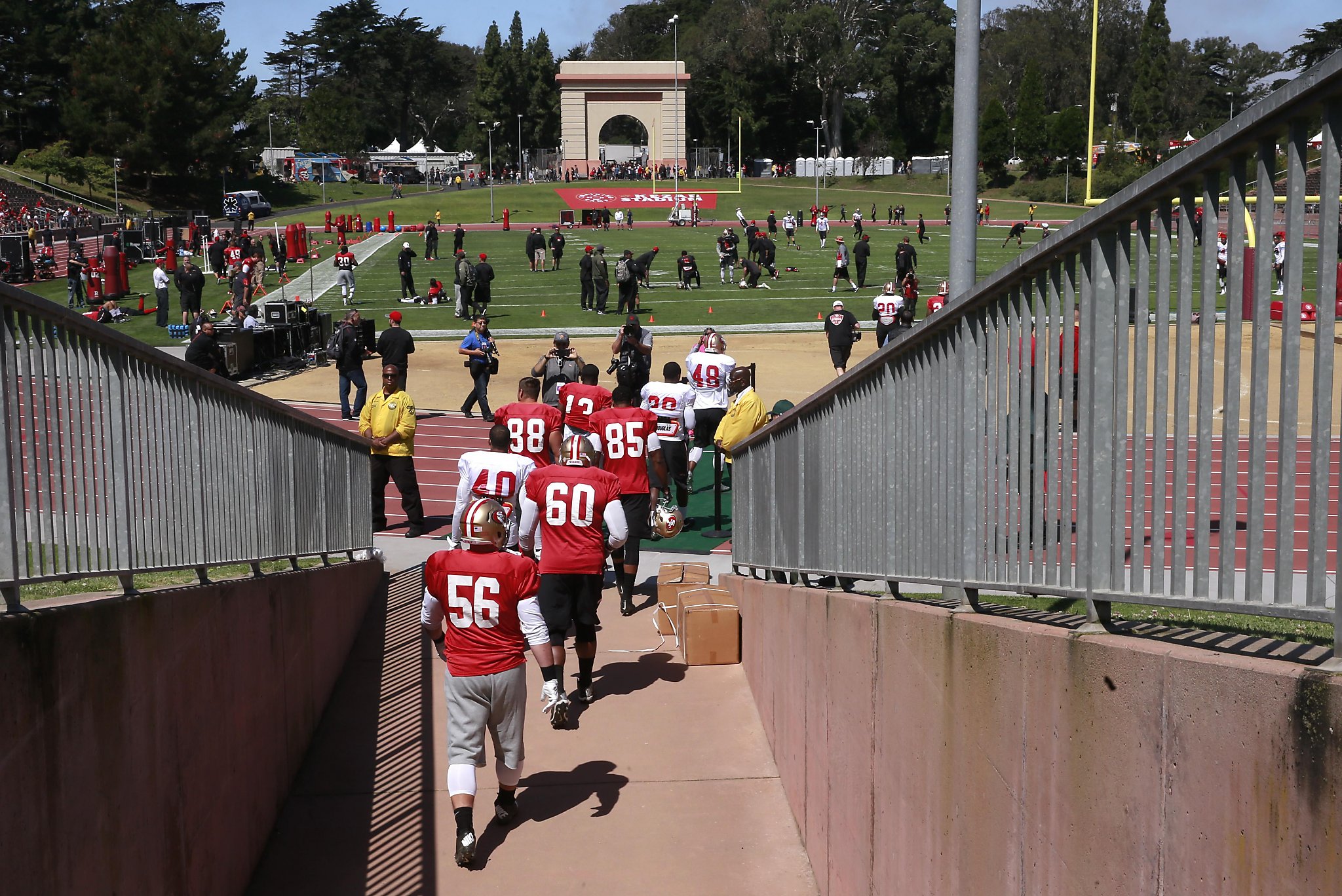 Welcome back to San Francisco: 49ers practice at Kezar Stadium - SFGate