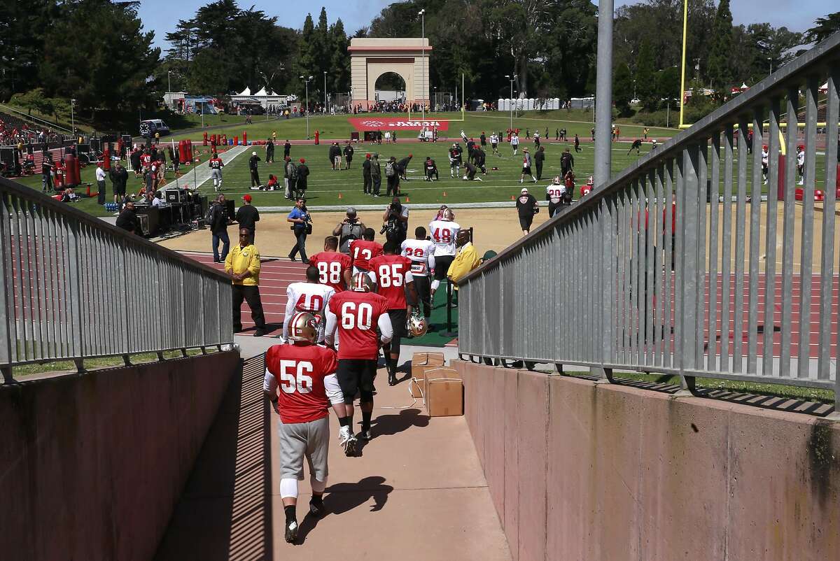 Welcome back to San Francisco: 49ers practice at Kezar Stadium